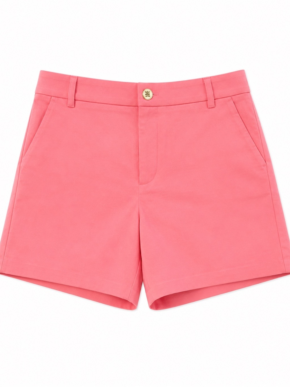 NWT LILLY PULITZER PINK HIGH RISE SHORTS WITH GOLD BUTTON